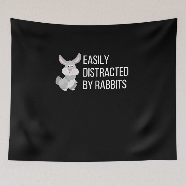 Item preview, Easily Distracted By Rabbits Gift designed and sold by Emerg-Apparel.