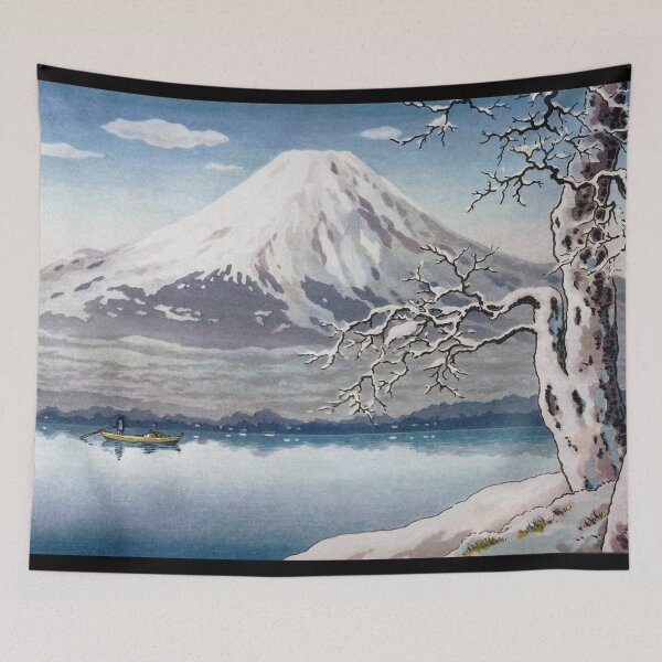 Item preview, Yamanaka Lake in Winter by Tsuchiya Koitsu designed and sold by Takeda-art.