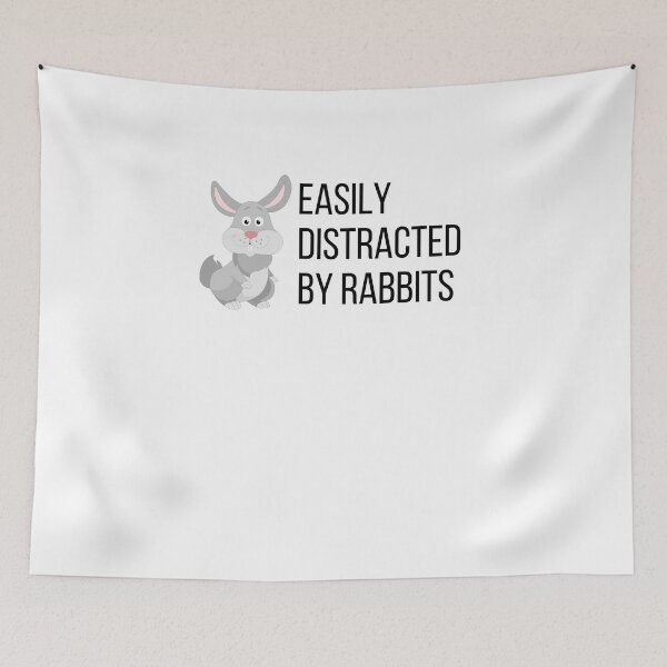 Item preview, Easily Distracted By Rabbits Gift designed and sold by Emerg-Apparel.