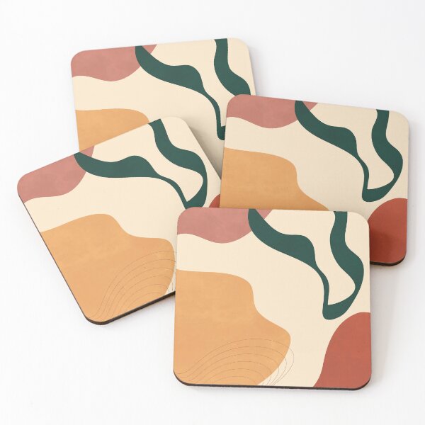 Item preview, Abstract Neutral Shapes, Line Work, Boho, Scandi Art designed and sold by technicolorable_art.
