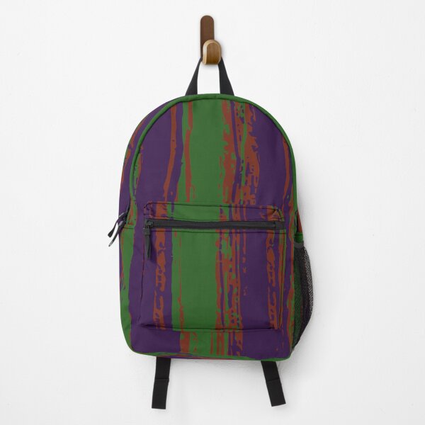 Item preview, Green, Purple & Dark Orange Stripes designed and sold by Mia Harper Design.