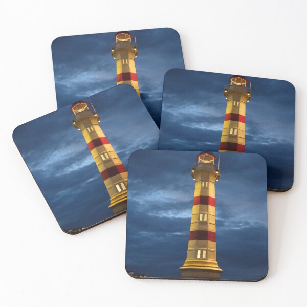 Item preview, colorfull lighthouse at night in Malmö Sweden	 designed and sold by connyM-Sweden.