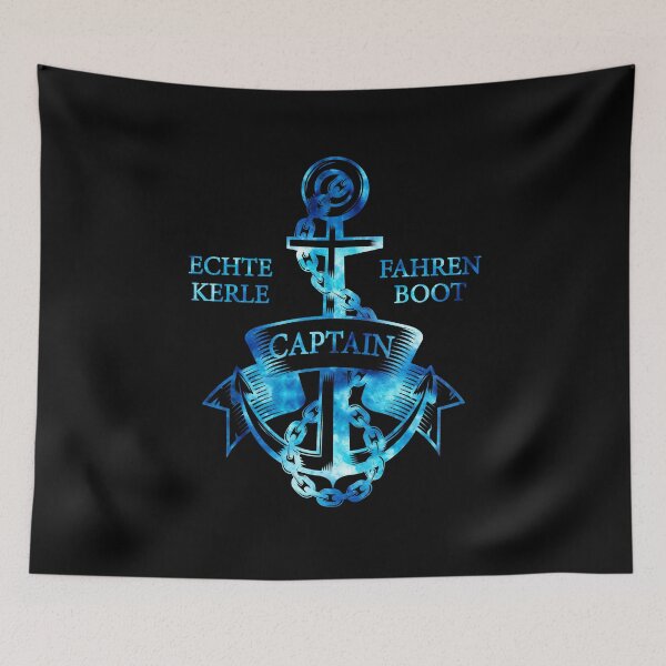 Item preview, Real guys drive boat anchor captain motif silhouette design designed and sold by InesK-Design.
