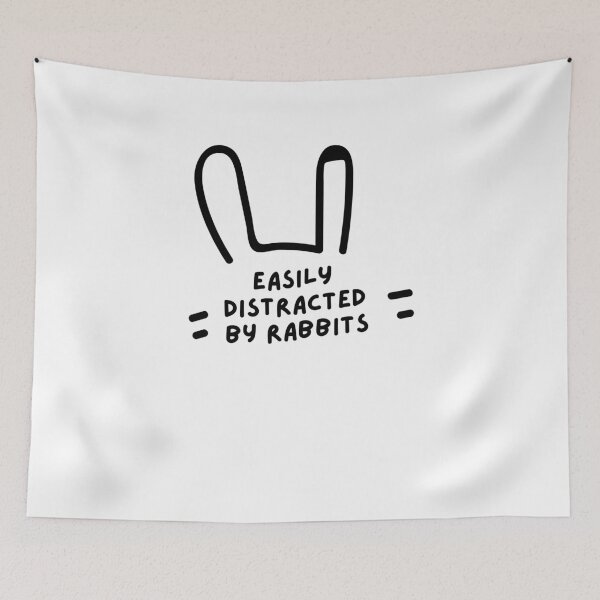 Item preview, Easily Distracted By Rabbits Gift designed and sold by Emerg-Apparel.