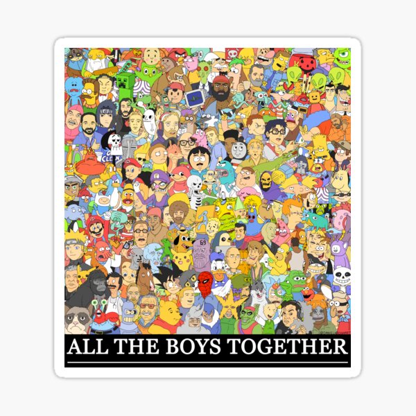 Cartoon Network Collage Stickers Redbubble