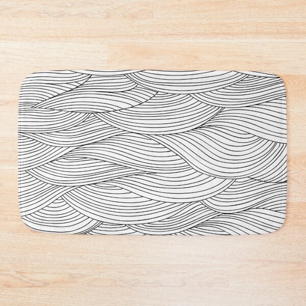 Item preview, Black Abstract Minimal Wave Lines designed and sold by Walk-It-Off.