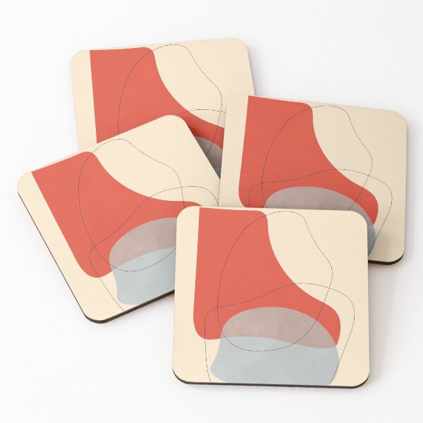 Item preview, Abstract Shapes Art, Mid century, Modern Art designed and sold by technicolorable_art.