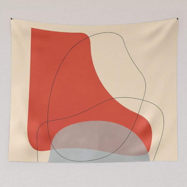 Item preview, Abstract Shapes Art, Mid century, Modern Art designed and sold by technicolorable_art.