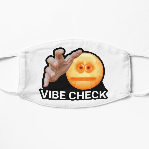 Vibe Check Face Masks Redbubble - vibe check mask roblox