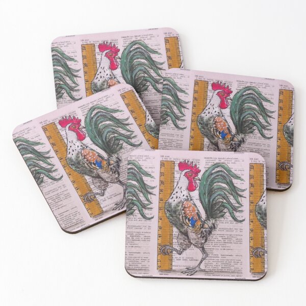 Item preview, Divertida insinuación Chicken Cock con regla designed and sold by Ukemonkey.