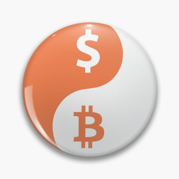 Item preview, Yin Yang Bitcoin US Dollar Hodl designed and sold by Bitcoin-Gear.