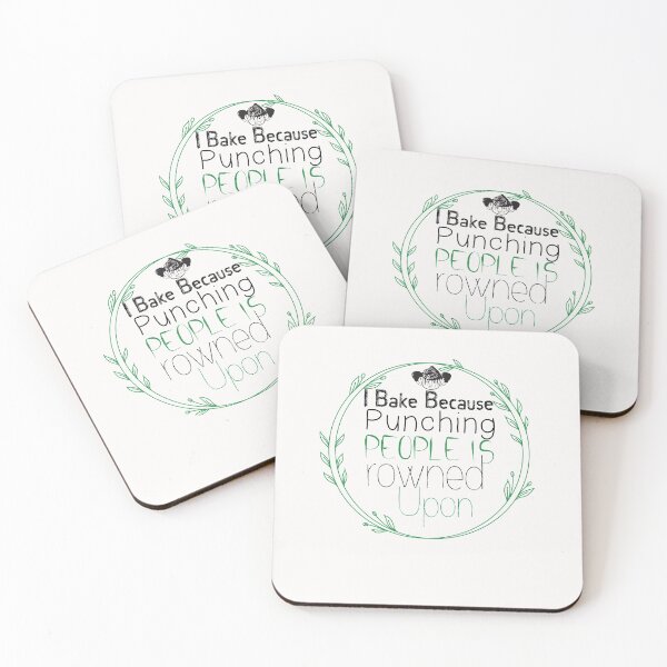 Item preview, I Bake Because Punching People Is Frowned Upon -Funny - COOKIES - Baking  designed and sold by Hannah  Pillic.
