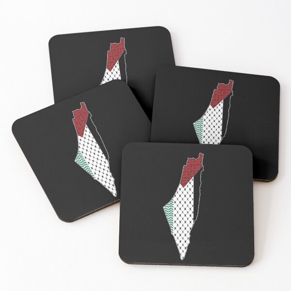 Item preview, Palestine Map with Keffiyeh and Thobe Patterns  designed and sold by LifestylePrints.
