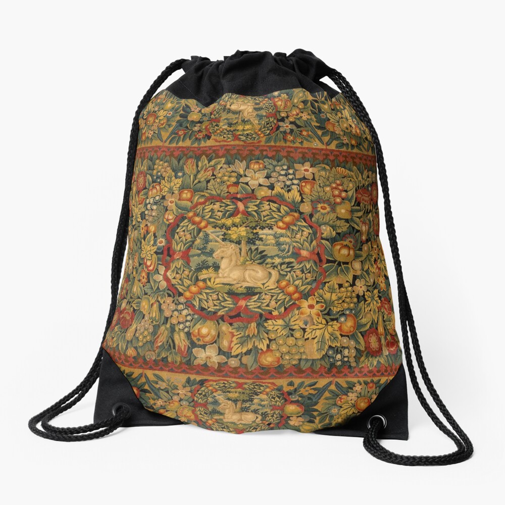 Medieval Unicorn Tapestry Boston Handbag