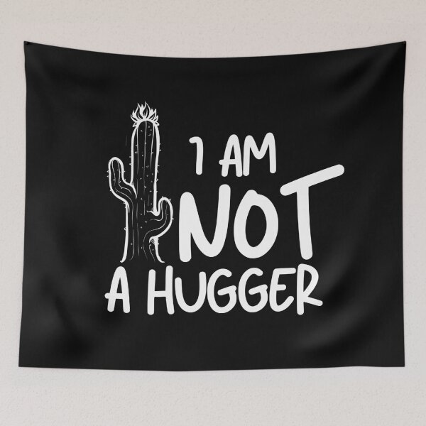 Item preview, I am Not a Hugger, Cute Cactus, Introvert , Cactus, Funny Cactus, Cactus,Laptop Skins, scraf, mobile cases, face masks designed and sold by kenganalashish.