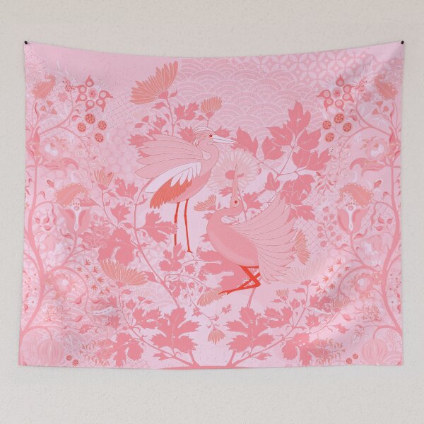 Item preview, Mandarine birds in pink designed and sold by ANNABEL THOS.