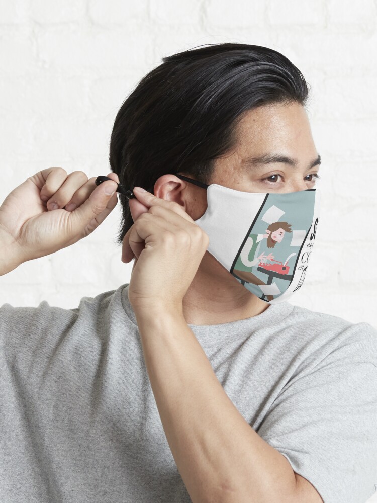 Vista alternativa de Mascarilla Soy escritor, confía en mí