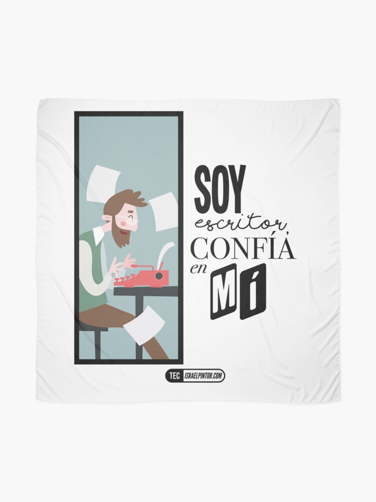 Vista alternativa de Pañuelo Soy escritor, confía en mí