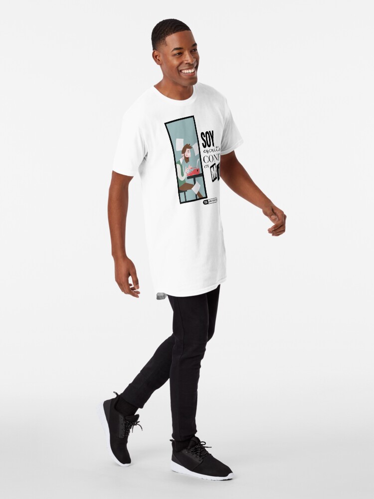 Vista alternativa de Camiseta larga Soy escritor, confía en mí