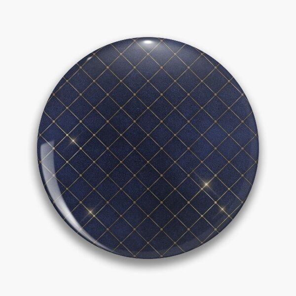 Item preview, Golden diamond edge pattern on blue designed and sold by AnnieHochmann.