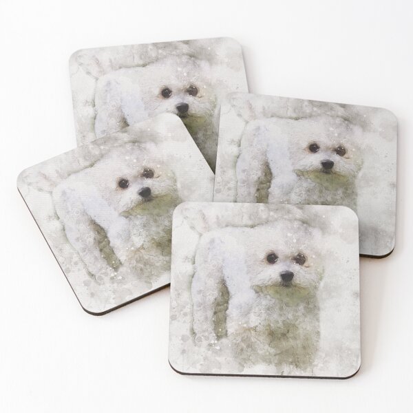 Item preview, Miniature Poodle dog watercolour digital portrait designed and sold by Gerald Waters.