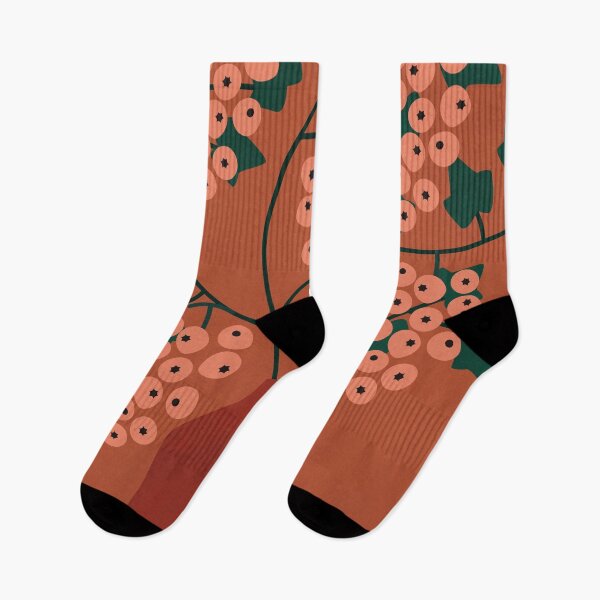 Item preview, Berry Leaves, English Ivy, Boho Botanical Print, Terracotta designed and sold by technicolorable_art.