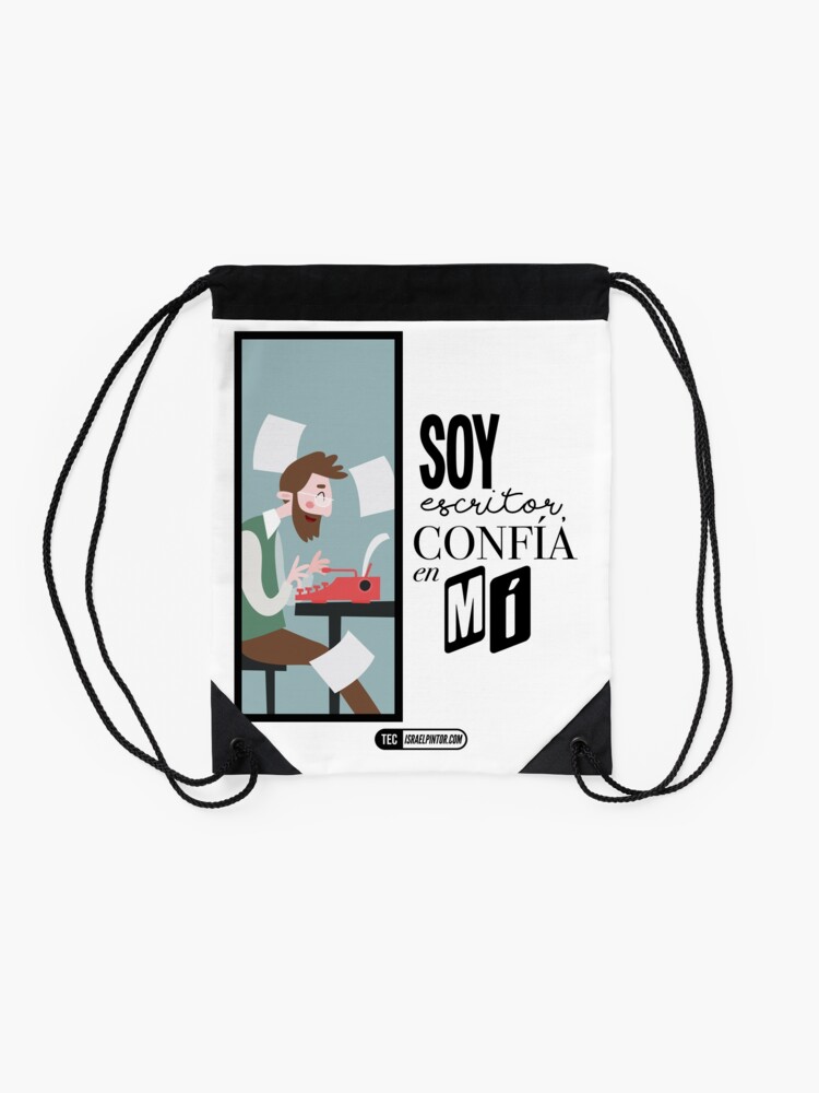Vista alternativa de Mochila saco Soy escritor, confía en mí