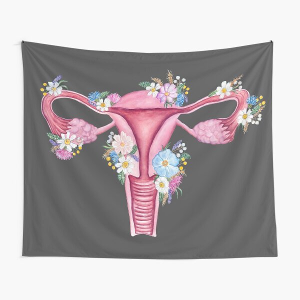 Item preview, Floral Uterus Anatomy: Anatomical Art, Watercolor Feminist Women Doctor Gift designed and sold by osuariumfloreus.