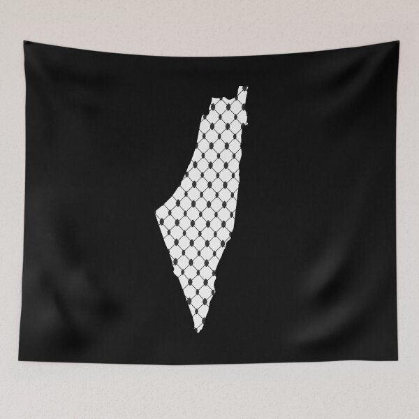 Item preview, Palestine Keffiyeh Map designed and sold by LifestylePrints.
