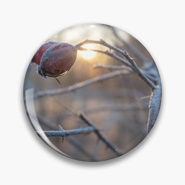 Item preview, frosty rosehip on a branch designed and sold by connyM-Sweden.