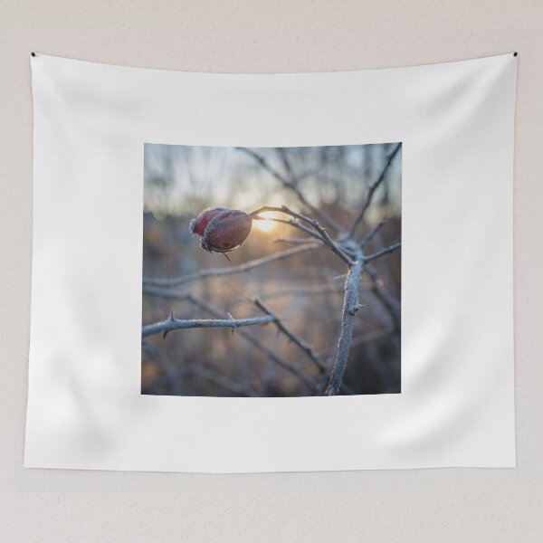 Item preview, frosty rosehip on a branch designed and sold by connyM-Sweden.