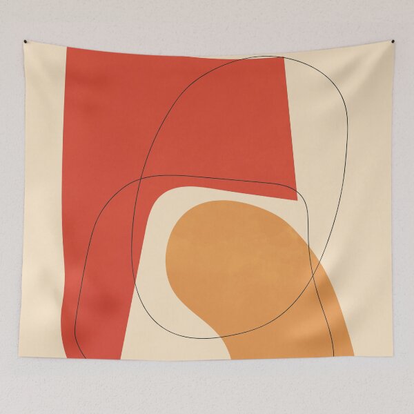 Item preview, Abstract Shapes, Mid Century Modern Wall Art Print designed and sold by technicolorable_art.
