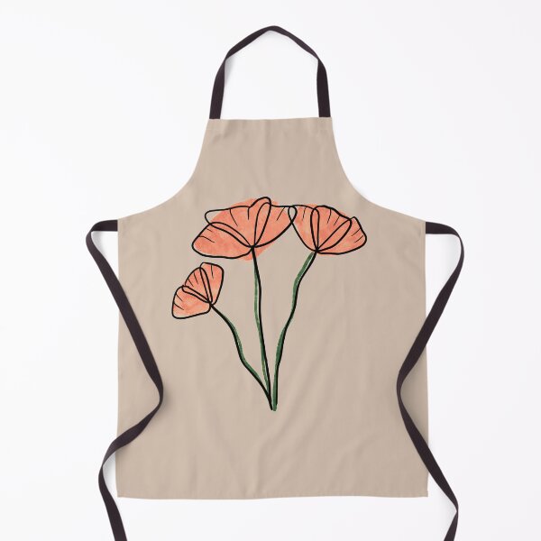 Item preview, Orange flower minimalistic illustration designed and sold by CricketDoodles.
