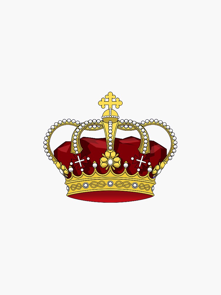 "The Royal Crown" Sticker for Sale by Ojasvviii Redbubble
