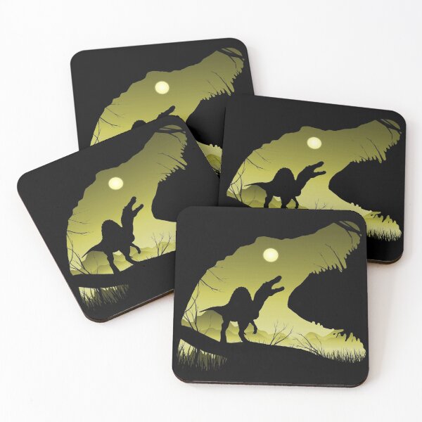 Item preview, Spinosaurus Silhouette sunset designed and sold by Mecanicarts.