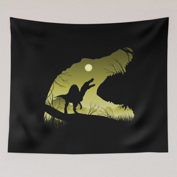 Item preview, Spinosaurus Silhouette sunset designed and sold by Mecanicarts.