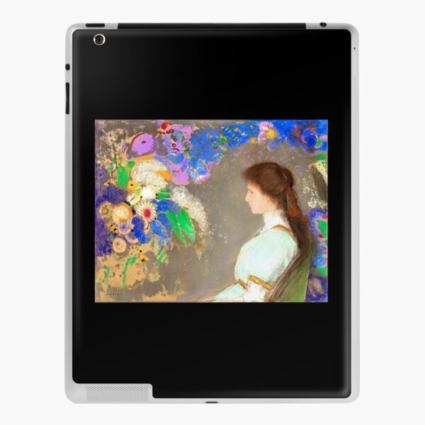 Violette Heymann, Fine Art Painting by Redon iPad Skin