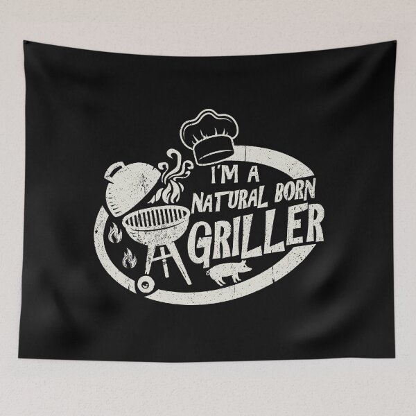 Item preview, Im A Natural Born Griller designed and sold by Alema Art.