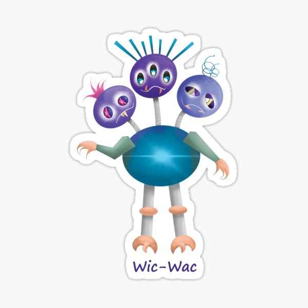 Wic-Wac Friendly Monster Sticker