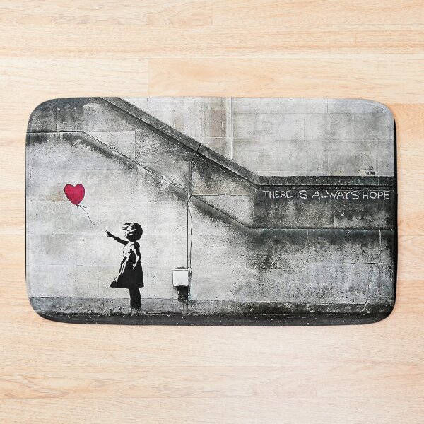 Aperçu de l'œuvre Balloon Girl - Il y a toujours de l'espoir | Murale originale Banksy créée et vendue par WE-ARE-BANKSY.