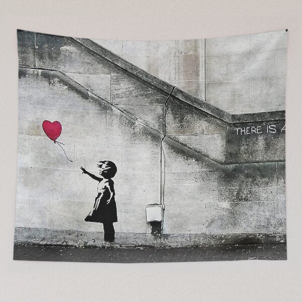 Item preview, Balloon Girl - There Is Always Hope | Original Mural Banksy designed and sold by WE-ARE-BANKSY.
