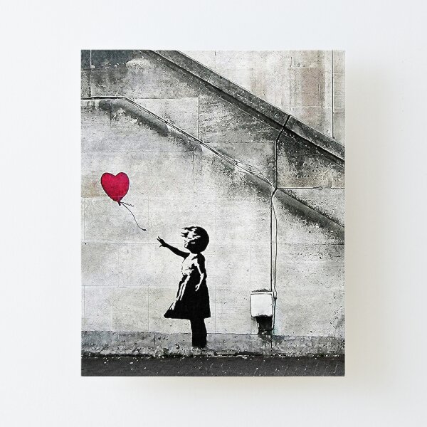 Peinture sur toile Banksy: Girl with Balloon - Banksy