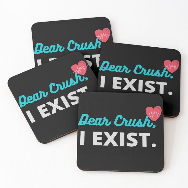 Item preview, "Dear Crush, I Exist". designed and sold by Simi2020.