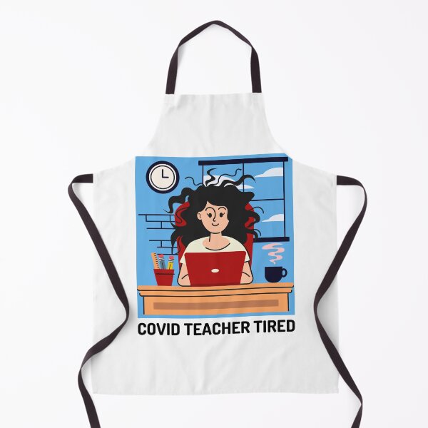 Aperçu de l'œuvre Covid Teacher Fatigué Graphique Quelle année épuisée Stressé Béni créée et vendue par DiscGolfTees.