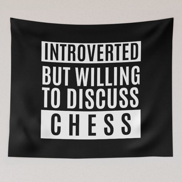 Item preview, Introverted But Willing To Discuss Chess designed and sold by m95sim.