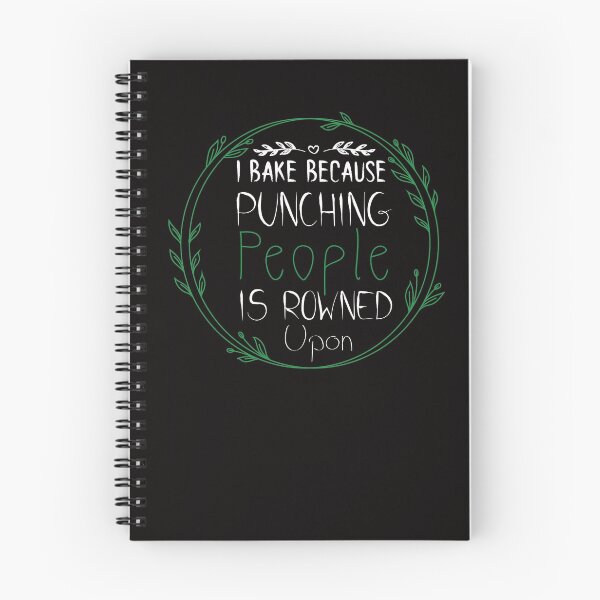Item preview, I Bake Because Punching People Is Frowned Upon - COOKIES - Baking - Funny designed and sold by Hannah  Pillic.