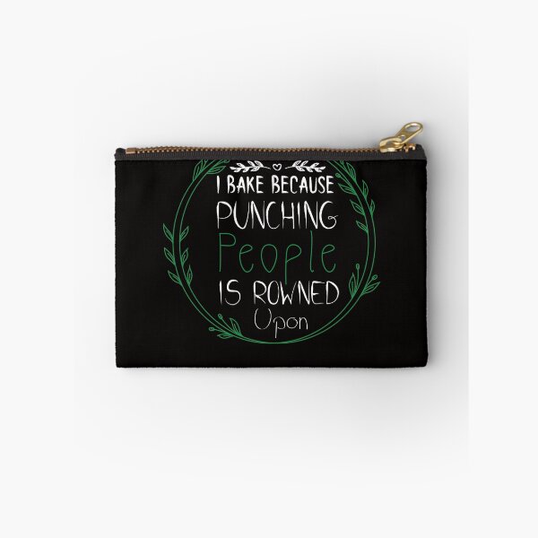 Item preview, I Bake Because Punching People Is Frowned Upon - COOKIES - Baking - Funny designed and sold by Hannah  Pillic.