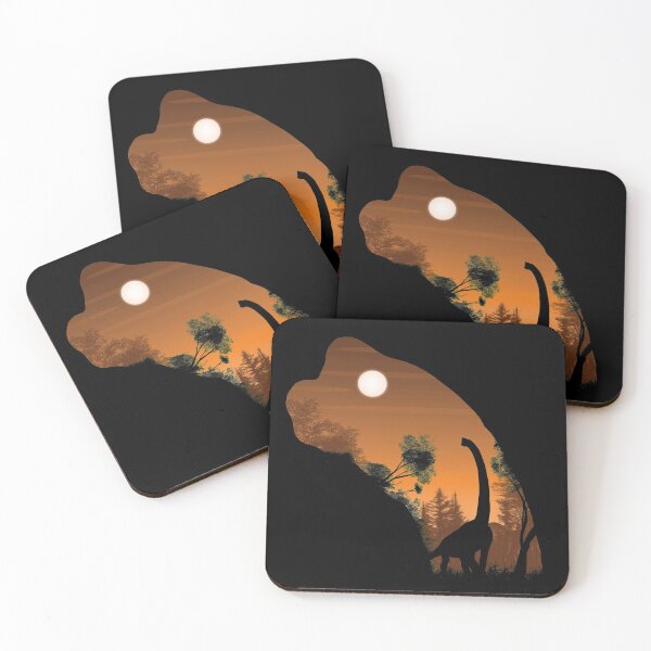 Item preview, Brachiosaurus Silhouette Nightset designed and sold by Mecanicarts.