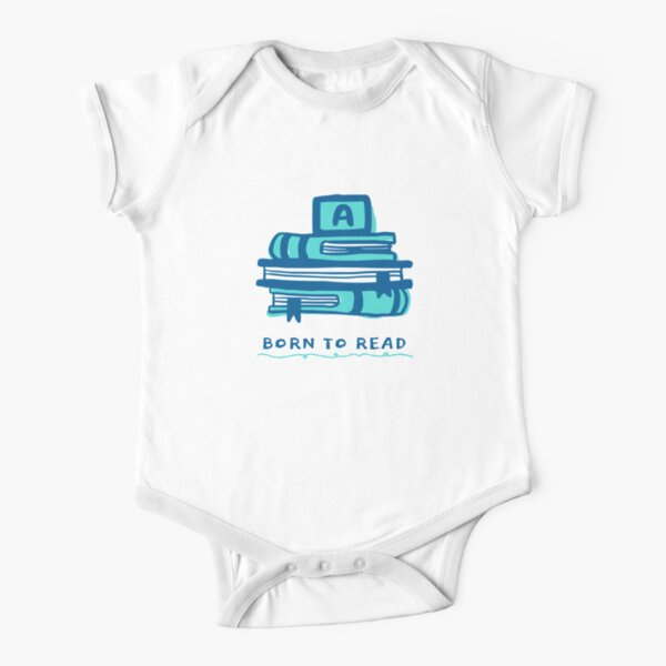 Born to Read Short Sleeve Baby One-Piece