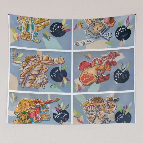 Item preview, Kitchen Art - product groups, 6 illustrations designed and sold by Ariadna de Raadt.